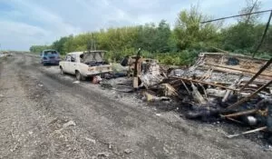 В Куп'янськом районі рашисти розстріляли колону цивільних з дітьми