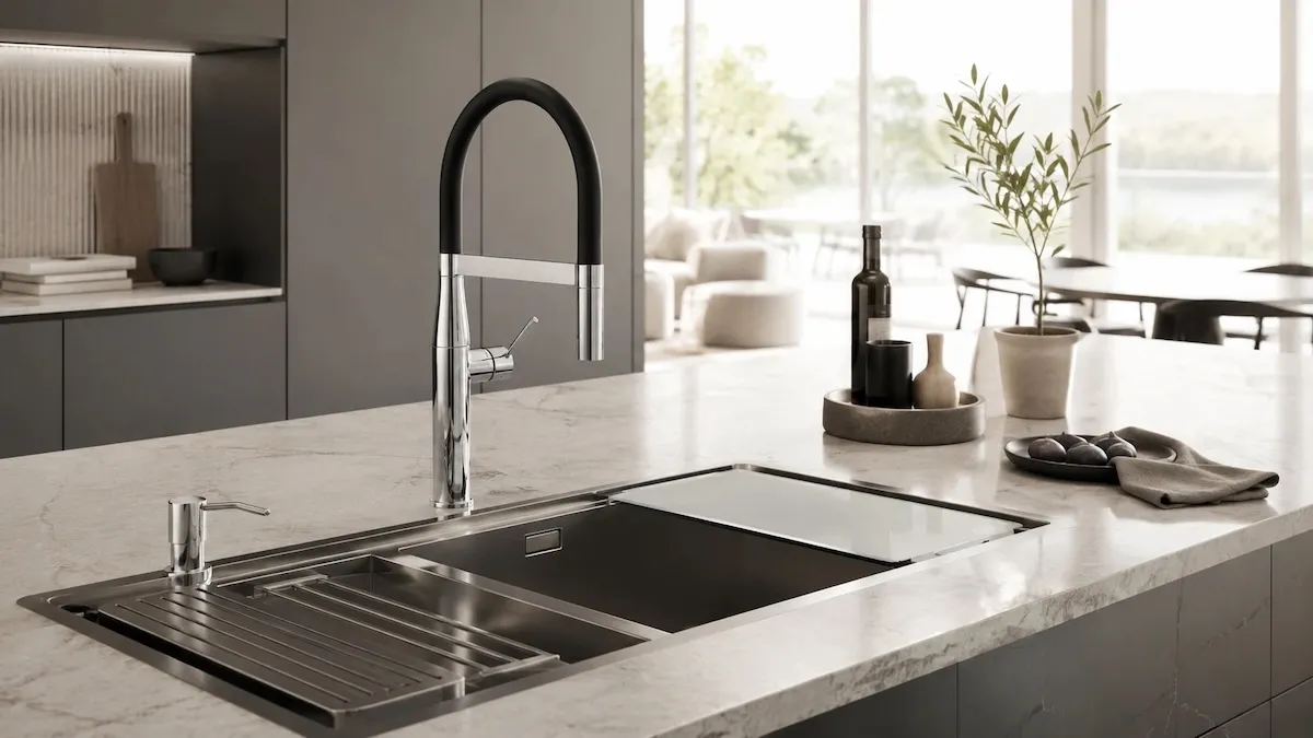 Grohe Essence чи Grohe Minta: дві концепції кухонного змішувача для абсолютно різних кухонь